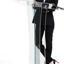 Acrylic Podium Stand Portable Pulpits for Churches Clear Podium Lectern Shtender Hostess Stand Presentation Events Teacher Podium for Classroom Church Pulpit Transparent Modern Lecterns & Podiums