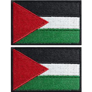 4 x stidsds 2 Pack Palestine Flag Patch Palestine Flags Embroidered Patches Palestinian Flags Military Tactical Patch for Clothes Hat Backpacks Pride Decorations