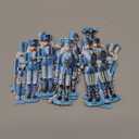 Yookeer 36 Pcs Beach Nutcracker Christmas Ornaments 5.11 Inch Blue Ocean Coastal Winner Wooden Ornaments with Rope Animals Nutcracker Christmas Decorations for Xmas Tree Home Wreath Party Decor
