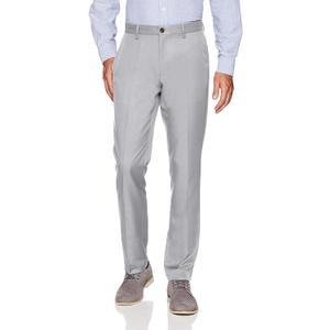 Amazon Essentials Men's Slim-Fit Flat-Front Dress Pant (33W x 30L, Light Grey)