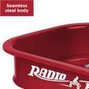 Radio Flyer Mini Classic Red Wagon for Kids, 12.5" Toy Wagon For Kids Aged 1.5+, Play-Size Version of the Classic, Durable Rolling Wheels & Steel Body, Working Handle, For Toys, Crafts & Gift Displays