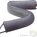 MAGZO Door Draft Stopper, 34 Inch Under Door Draft Blocker Noise Stopper, Weighted Wind Blocker Draft Guard for Bottom of Door, Gray (34in x 4in)