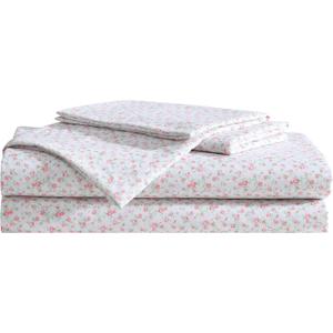 Betsey Johnson - Twin Bed Sheets, Fade & Wrinkle Resistant Bedding Set with Matching Sham(s), Soft & Lightweight Bedding Essentials (Whimsical Floral Green, Twin)