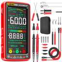 ANENG Multimeter Tester Color LCD TRMS Auto-Ranging 6000 Counts Voltmeter Smart Rechargeable Meter Measures AC/DC Current,NCV,Voltage,Ohm,Amp,Resistance,Diodes,Countinuity,Capacitance,Temperature