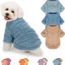 Dog Sweater, 3 Pack Sweaters for Dogs Girl, Dog Clothes for Dogs Male or Boy, Ultra Soft and Warm Puppy Coat for Winter Christmas (Small, Light Blue, Blue, Khaki)