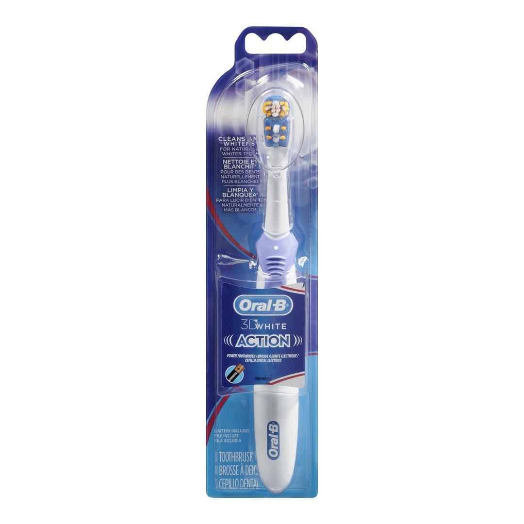 Oral-B 3D White Action Power Toothbrush, 1 Count , Multi-colored