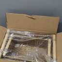 Woven Decorative Baskets Bohemian Style Set of 2 Picnic Basket with Wood Handles Rectangle Storage Baskets for Shelves Towel Bathroom