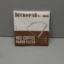 200 Count Coffee Filters 2, Cone Coffee Filters, Unbleached Natural Disposable Paper Filter 2-4 Cup Fits for Pour Over Dripper and Coffee Maker, Suitable for Home Coffee Shop Commercial