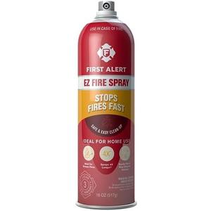 First Alert EZ Fire Spray, Extinguishing Aerosol Spray, AF400 Red 18 Ounce (Pack of 1)