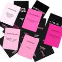 4 x SLIPPERY SLOPE The Ultimate Girls Night Party Game - 5 Topics, 5 Times The Fun - Hilarious Drinking Game for Fun Girls Nights, Bachelorette and Birthday Party