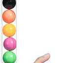 SLShePack 1" x 1" x 6" Gumball Party Favor, Gumball Candy Container, Clear Gumball Boxes for 6