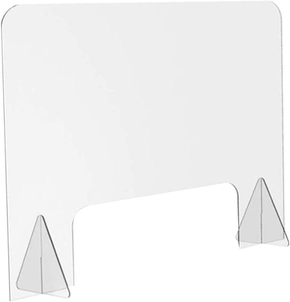 Prevention Baffles Dividers Panel Table Protective Office Divider Board Clear Desk Barrier Reception Screen Universal Block Shield Clear Book Holder Notepads Vertical Sneeze Guard