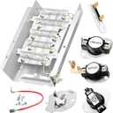 UPGRADE 279838 W10724237 Dryer Heating Element kit fit for Whirlpool Wed4815ew1 Maytag Centennial Dryer Parts Kenmore 70 80 Series Model 110 Amana NED4655EW1 8565582 3403585