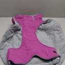 Lelepet Warm Dog Winter Coats for Large Dogs Waterproof Dog Jacket Reflective Pet Fleece Vest Windproof Cold Weather Coats with Adjustable Buckle & Leash Hole, Purple, XXL (2XL)