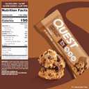 Quest Nutrition Chocolate Chip Cookie Dough Protein Bars, High Protein, Low Carb, Gluten Free, Keto Friendly, 12 Count (EXP 03/31/26)