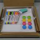 Amazon.com : AMUSIGHT Dry Erase Magnetic White Board, 10" x 10" Double-Sided Desktop Whiteboard with Stand, Portable Small Whiteboard Set for Drawing, Office, Home, School : Office Products,