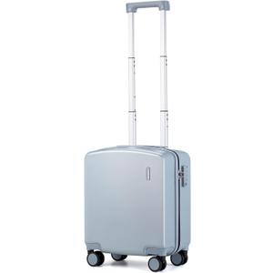 Hanke 16 Inch Underseat Carry On Luggage with Wheels Hard Shell Lightweight Suitcases Small Tsa Luggage Travel Rolling Luggage(Gray) (Underseat 16-Inch, Grey)
