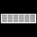 32x8 Return Air Vent Cover Grille for Wall or Ceiling Duct Opening - Flat Stamped Steel Grill by HVAC Premium - White - Overall Size: 33.75" x 9.75"