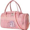 Small Dance Bag For Girls Small Gym Duffle Bag Overnight Bags For Kids Weekend Bags (pink1)