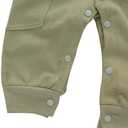 LXKIKMM Toddler Baby Boys Pilot Jumpsuit Set Toddler Outfits with Cap and Scoks (Green)