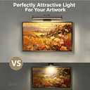 24" Wireless Picture Light, Dimmable Rechargeable Wall Light for Artwork | 5400mAh Cordless Black Wall Sconce, Magnetic, Easy to Install, Timers, Dimmable 3 Color, Remote, Art Light For Painting Gallery