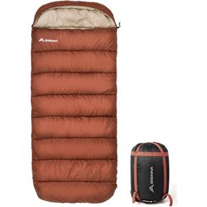 BISINNA XXL Sleeping Bag(90.55"x39.37") for Big and Tall Adults,3-4 Seasons Plus Size Warm and Comfortable Waterproof Lightweight Sleeping Bag Great for Camping Backpacking Hiking Indoor & Outdoor (2.5kg Left Zip 4 Season, Red)