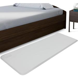 Vive Fall Mat - 72" x 24" Bedside Fall Safety Protection Mat for Elderly, Senior, Handicap - Prevention Pad Reduce Risk of Injury from Impact - Prevent Bed Falling - Anti Fatigue, Standing Non Slip (Grey)