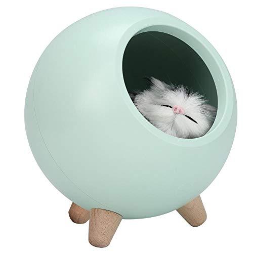 Yosoo Cat Pet House Night Light, Cute Cat USB Charging LED Night Lamp, Bedroom Lighting Atmosphere(Green)