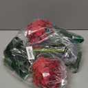 2PCS 18'' Artificial Geraniums Silk Flowers Plants Home Outdoor Decor Garden Ruby Red