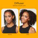 Conair Hair Dryer with Retractable Cord, 1875W Blow Dryer, 3 Heat Settings, 2 Speeds, Blow Dryer with Diffuser and Concentrator Attachments, Ionic + Tourmaline Technology, Pink