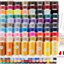 ilauke 80 Colors Sewing Thread, 144 Pcs Sewing Bobbins, 400 Yards Spools of Polyester Thread for Sewings Machine, Prewound Bobbins for Brother Singer Janome Machine with Supplies