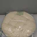 Meditation Floor Pillow, Round Floor Cushions for Adults, Button Tufted Seat Cushions for Yoga Tatami Living Room, Beige, 22 x 22 x 4 in (Set of 1)