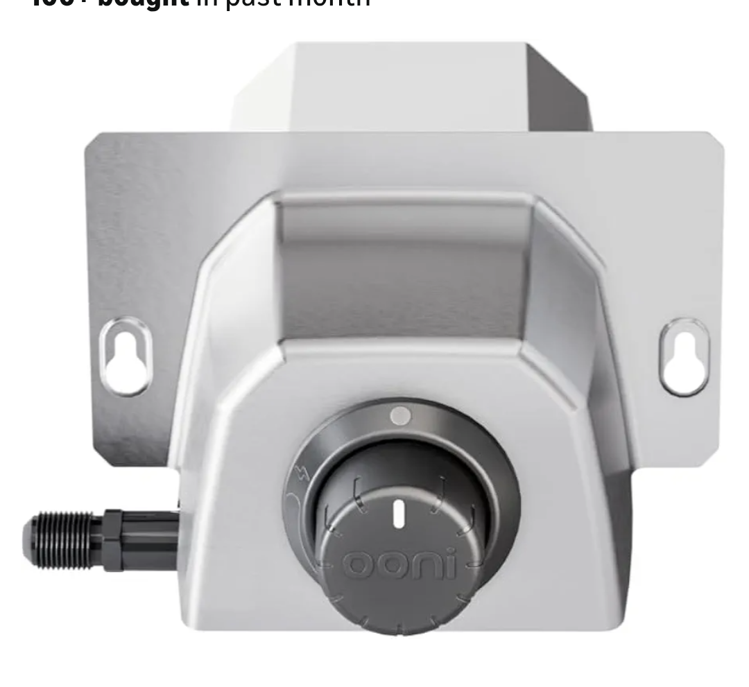 Ooni Karu 12/2/12G Gas Burner - 28mbar Propane Gas Burner For Ooni - Includes Gas Regulator and Hose, Pizza Oven Gas Burner Attachment, Gas Converter, Pizza Oven Accessories