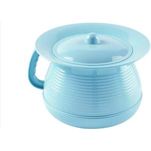 Chamber Pot Bedpan Urinal Bottle Urine Pots Potty Pee Bucket Bedside Urinal with Lids to Prevent Odors, Suitable for Kids, Women and Men (Blue)