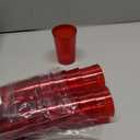 New Star Foodservice 46670 Tumbler Beverage Cup, Stackable Cups, Break-Resistant Commercial Plastic, 8 oz, Red, Set of 12