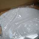 Mayfair Linden Slow Close Toilet Seat, Non Slip Heavy Duty Wood, Easy Install, Elongated, White