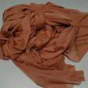 Solid Color Hijabs Scarf For Women Maxi Muslim Plain Frayed Shawls Wraps Oversized Headscarf (19)