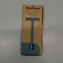 Bambaw Men Safety Razor with 5 Double Edge Safety Razor Blades, Single Blade Razor for Men & Women, Plastic Free Stainless Steel Razor - Sea Green