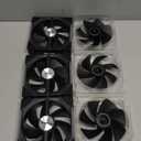 GAMDIAS 3 Pack 120mm Case Fan & 3 Reverse Blades & 1 USB Hub, ARGB PWM PC Fans with RGB Motherboards Sync, Daisy Chain via Cable Management, 30mm Thickness Case Fans with 75CFM Airflow with 2400RPM