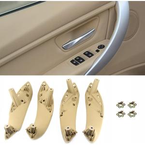 FEXON Door Handles Replacement for BMW Series 3 F30 Series 4 Inner Door Support Trim Pull Strap Armrest Bracket Kit 2012-2018 320 328 330 335 and 2014-2017 428 435 51417279311 Beige