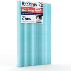 BNX TruFilter C7015 Cabin Air Filter, HEPA 99.97%, MADE IN USA, Compatible With Saab: 9-3, 9-3X