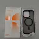 TORRAS for iPhone 16 Pro Case Translucent Matte Black | Compatible with MagSafe, Military Grade Drop Protection, Stronger Magnetic, Shockproof Airbag, Camera Control, Color Buttons, Slim Anti-Scratch