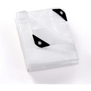 GUARD SHIELD Clear White Tarp Heavy Duty 20x40 Feet Waterproof for Greenhouse Outdoor Garden Poly Cover UV Resistant 3x3 Weave 10mil