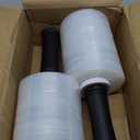 Clear Plastic Wrap For Moving - Industrial Packing Wrap Roll 80 Gauge 5.1" x1000ft Stretch Wrap For Moving With Plastic Handle, Durable Self-Adhering Packing, Heavy Duty Shrink Wrap Pack of 2