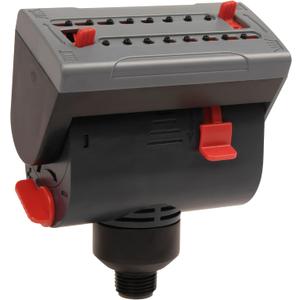 Eden 16028 4-Way Adjustable Mini Turbo Oscillating Sprinkler Head for Lawn and Garden; 1/2 Inch Thread Connector Fits for Most Garden Tool Base