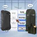 Travel Clothing Storage Bags for Hanging Clothes, Large Heavy Duty Zippered Garment Bags, Breathable Long Suit & Dress Bags for Closet Storage, Moving & Seasonal Organization