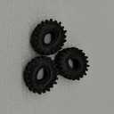 HOBBYSOUL 1.0 Crawler Tires 70mm Tall 1.0'' Mud Slingers X Super Soft Sticky Tyre for RC 1/24 SCX24 1/18 TRX4M Upgrades
