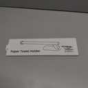 Paper Towel Holder, Upgrade SUS304 Stainless Steel Paper Towel Holder Under Cabinet, Bend-Resistant, Self-Adhesive or Drill Mounting (Silver)