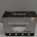 Heated Blanket Throw Blanket - Fast Heating Electric Blanket, Soft Flannel Heated Throw with 10 Time Settings,10 Heating Settings, Warm Gifts for Women & Mom & Grandma(50"x60"Cow Print White) (01 - Black Ombre-white)