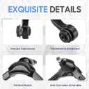 Front Upper Control Arms w/Ball Joints Sway Bar End Links Tie Rod Ends Suspension Kit Replacement for 2002-2004 Jeep Liberty (10pc)